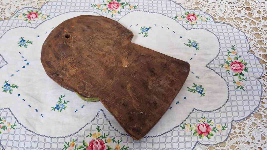 Zajímavý starý Reliéf na zeď Madona s dítětem - foto 8