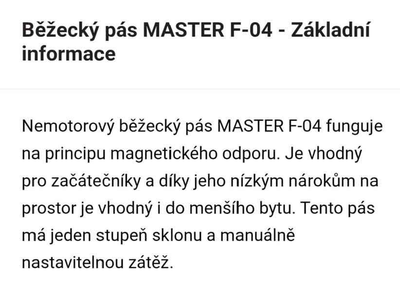 Bezmotorový běžecký pás Master - foto 9