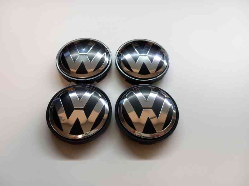 Středové krytky Vw, 56x52mm chrom logo - foto 4