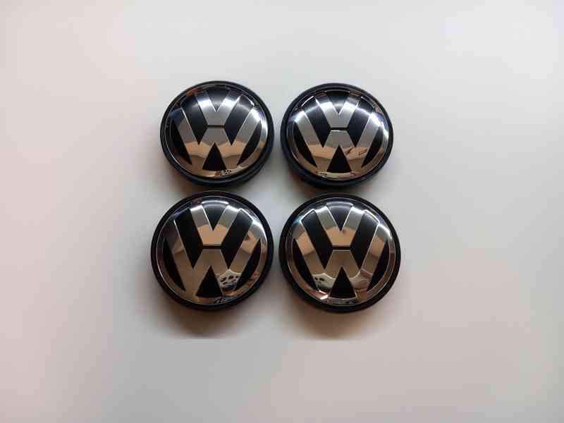 Středové krytky Vw, 56x52mm chrom logo - foto 1