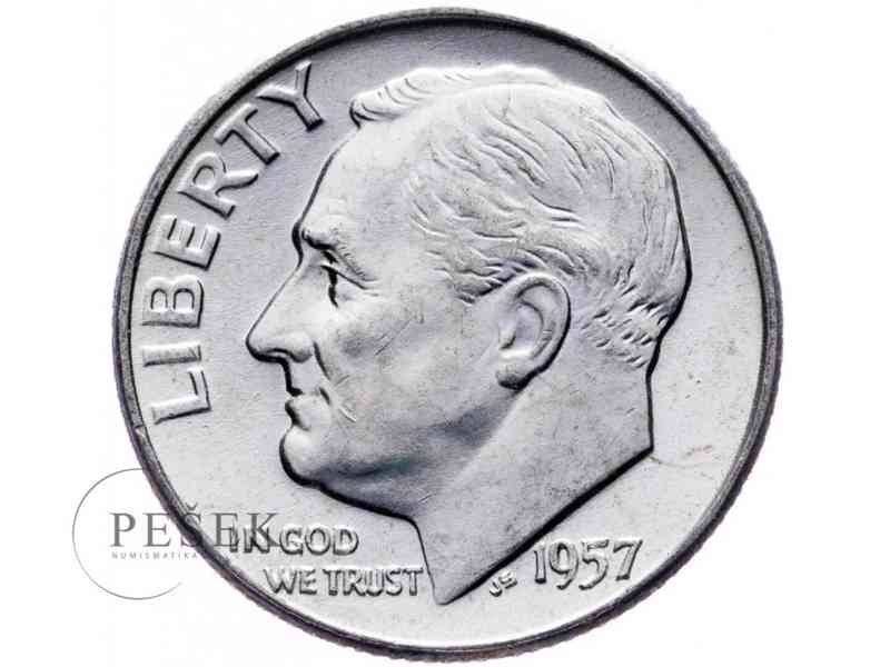 10 Cent (Dime) 1957 - foto 1
