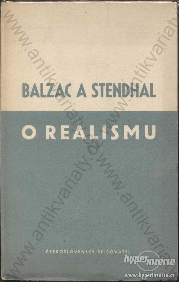 Balzac a Stendhal o realismu 1950 Československý - foto 1