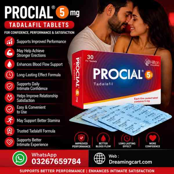 Procial 5 mg Tadalafil Tablets in Pakistan / 0326*7659784