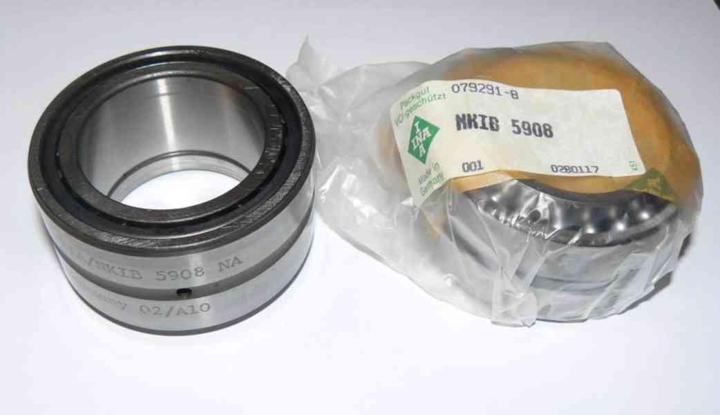 Ložisko jehlové NKIB 5908 INA kombinované (Německo) NOVÉ - foto 4