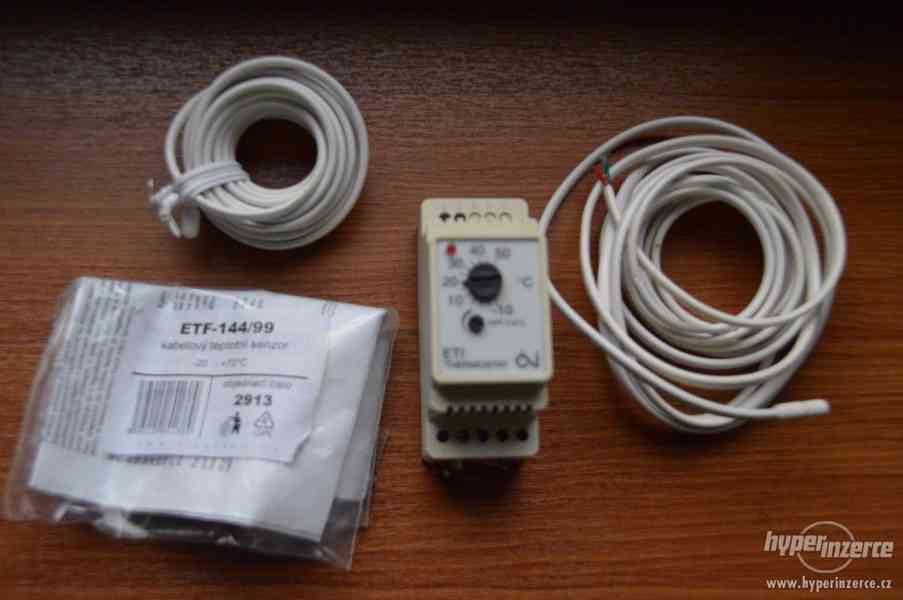 termostat průmyslový ETIF-1551 na DIN lištu nový - foto 2