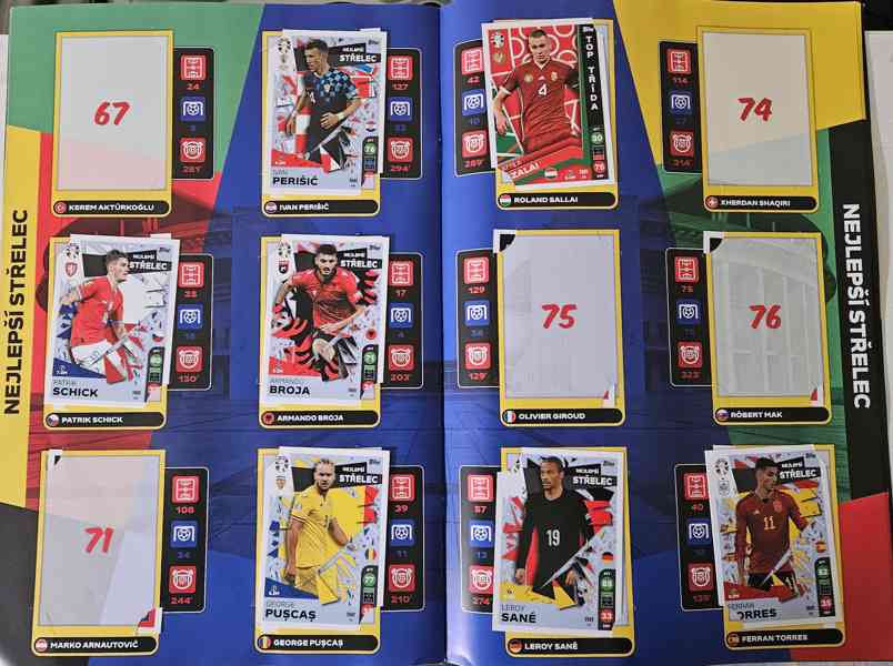 Fotbalové kartičky Lidl Euro 2024, viz foto - foto 8