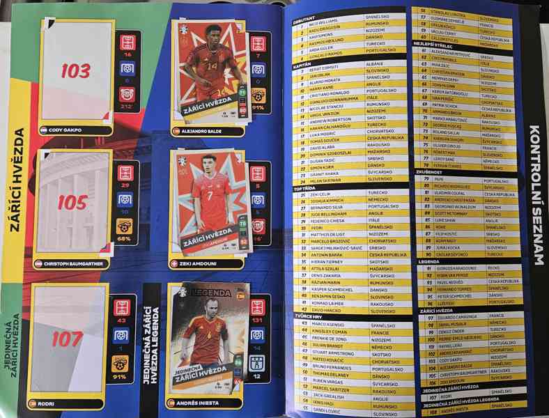 Fotbalové kartičky Lidl Euro 2024, viz foto - foto 11