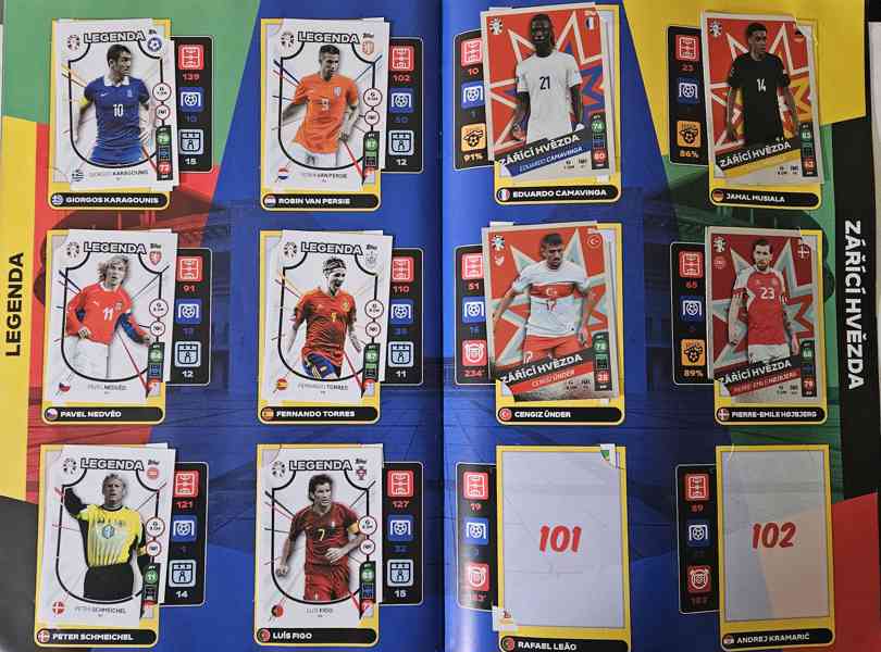 Fotbalové kartičky Lidl Euro 2024, viz foto - foto 10