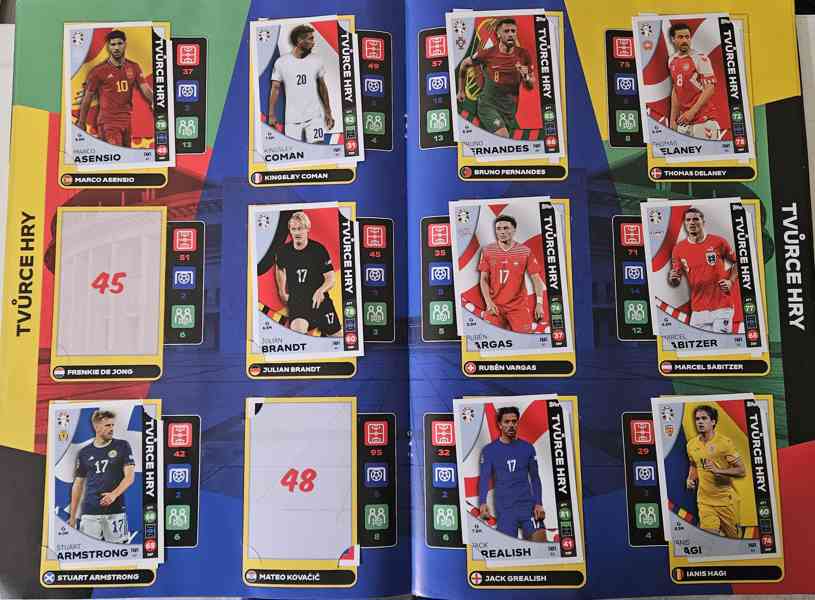 Fotbalové kartičky Lidl Euro 2024, viz foto - foto 6