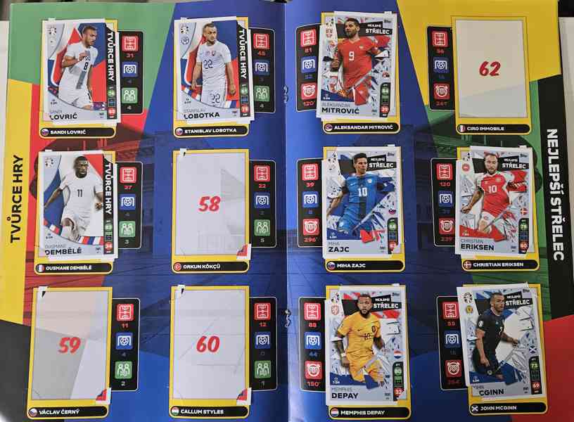 Fotbalové kartičky Lidl Euro 2024, viz foto - foto 7