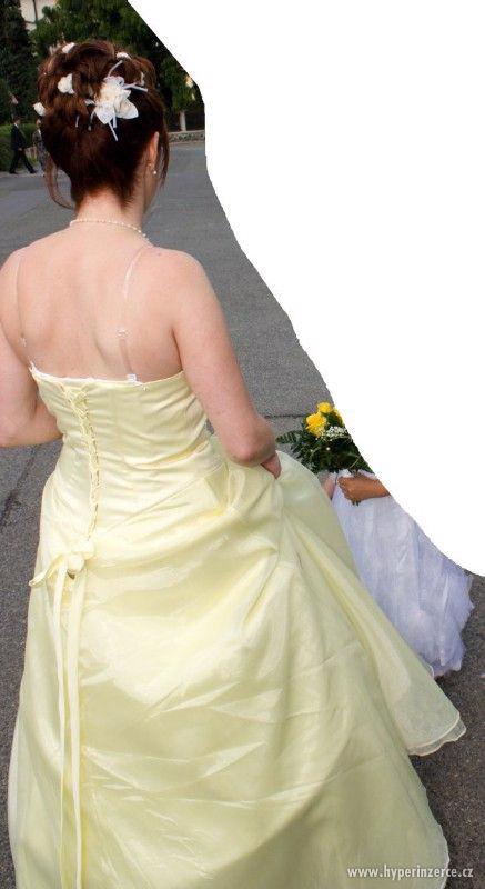 Společenské / svatební šaty vel. 38/40, cena 1600 Kč - foto 4