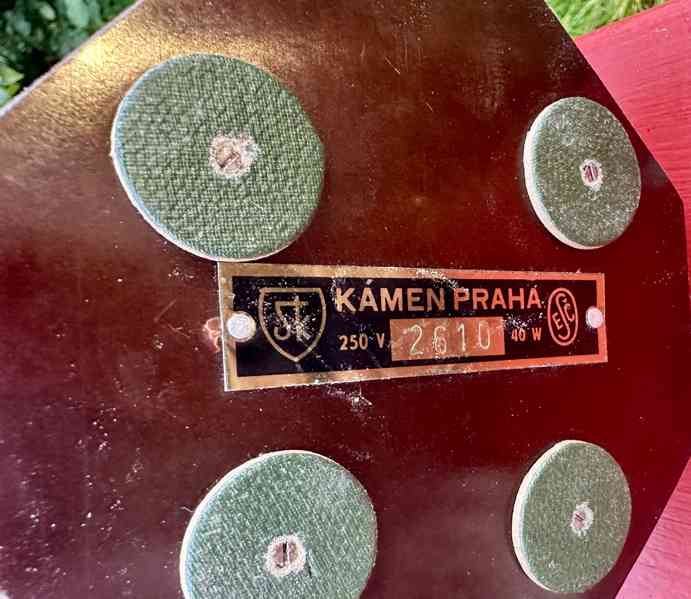 Stará RETRO lampička mramor KÁMEN PRAHA funkční! - foto 8