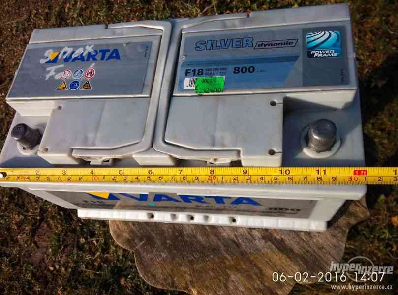 Prodám použitou autobaterii Varta Silver dynamic 85Ah 800A - foto 1
