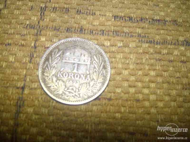 mince 1 KORONA  r. 1893 - foto 3