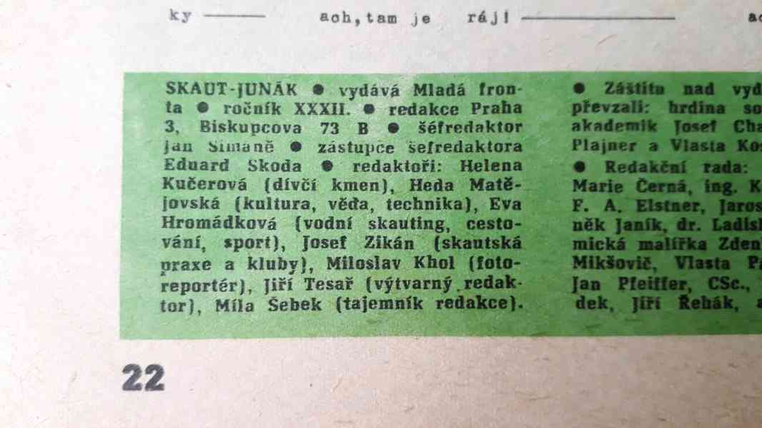  Junák - duben 1969, ročník 32 - skautský časopis  - foto 4