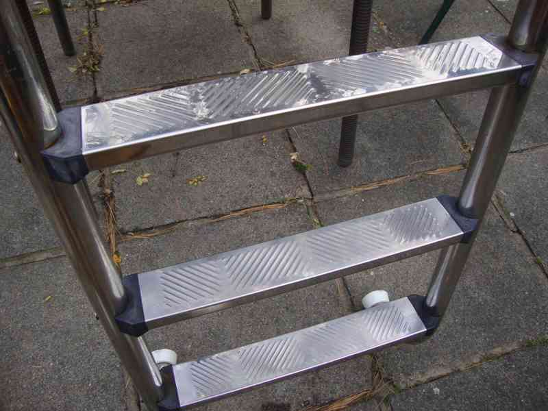 Bazénové schůdky schody nerez zachovalé 3. stupínky PC:6000 - foto 11