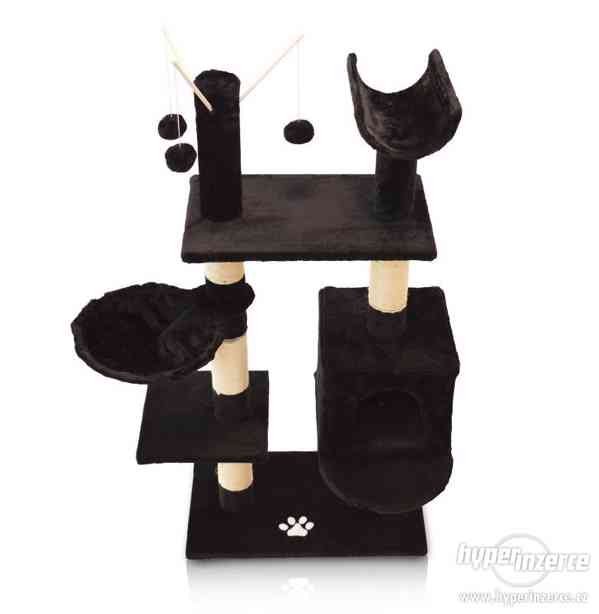 Kočičí škrabadlo XL - černé 130cm vysoké - cena 1099Kč - foto 1