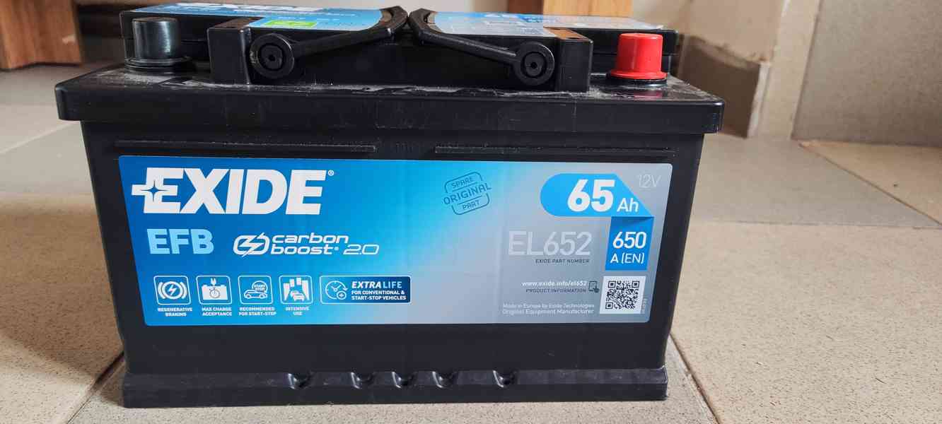 Exide EFB EL652 65Ah – NOVÁ, záruka od 20.1.2026