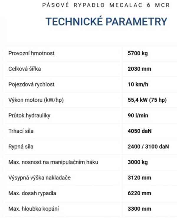 6t minibagr 10km/h! offset Mecalac 6MCR +nové pásy - foto 7