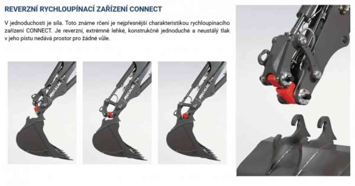 6t minibagr 10km/h! offset Mecalac 6MCR +nové pásy - foto 10