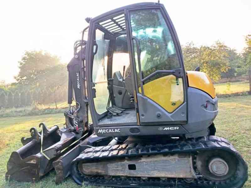 6t minibagr 10km/h! offset Mecalac 6MCR +nové pásy - foto 2