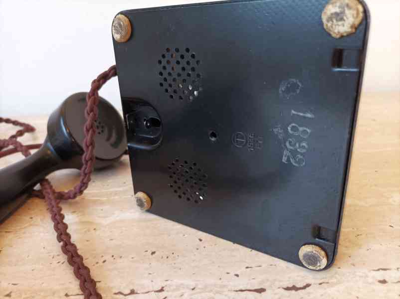 Krásný starožitný telefonní přístroj Telegrafia z roku 1936  - foto 10