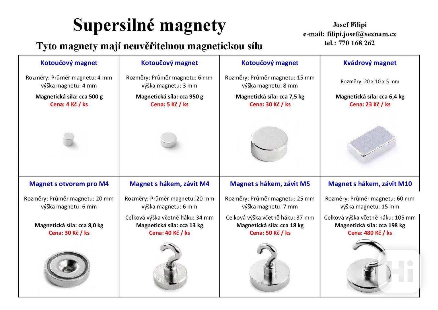 Supersilné magnety - foto 1