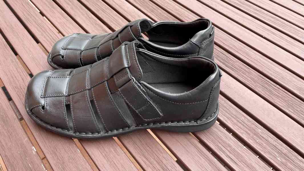 Prodám pánské sandály, nepoužité, pravá kůže Baťa - foto 3