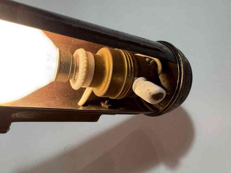 Starožitná klavírní lampička - foto 5