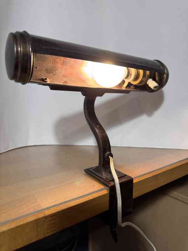 Starožitná klavírní lampička - foto 6