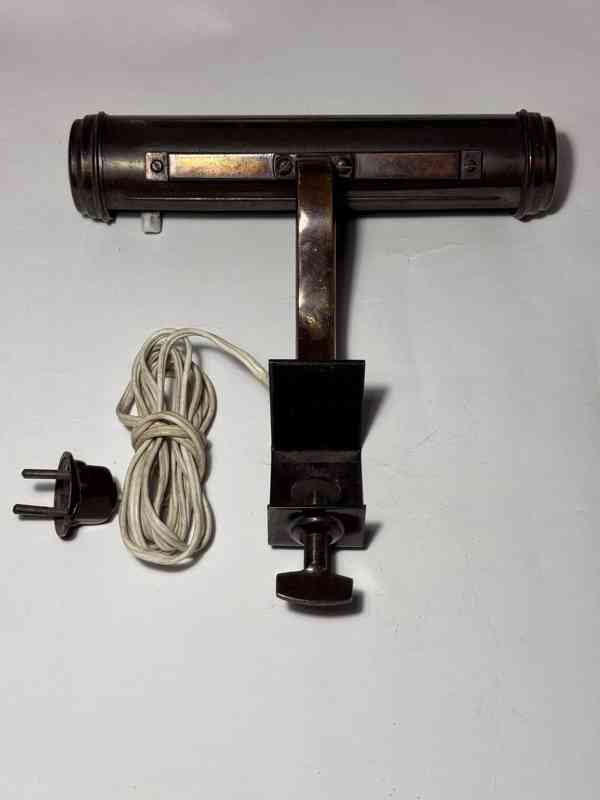 Starožitná klavírní lampička - foto 12