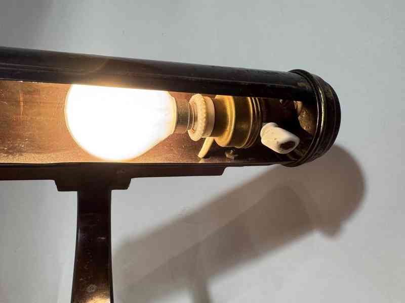 Starožitná klavírní lampička - foto 4