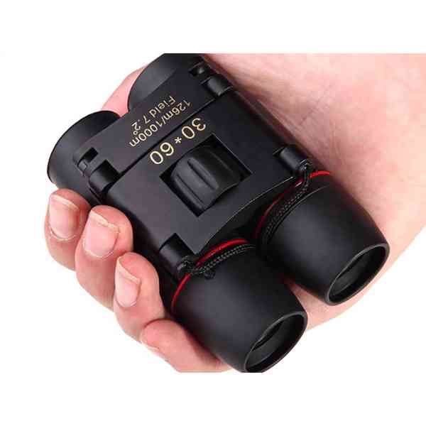 Lovecký dalekohled kompaktní 30x60 - černý - foto 4