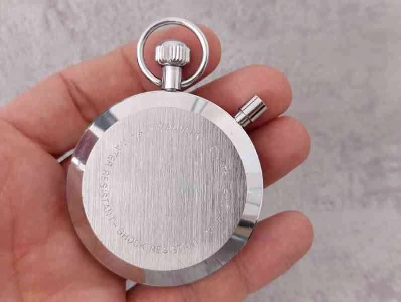 Kapesní stopky Hanhart 1/5 sec Německo, funkční, krásné - foto 9