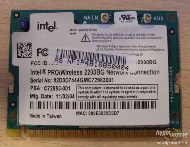 Intel Wireless 2200BG Mini PCI - foto 1