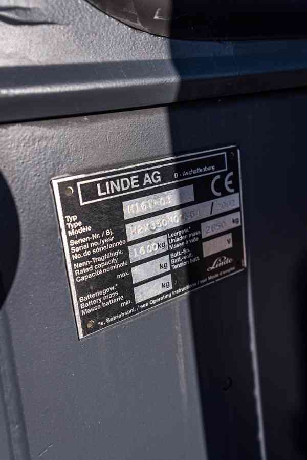 Vysokozdvižný vozík Linde H16T-03 - foto 8