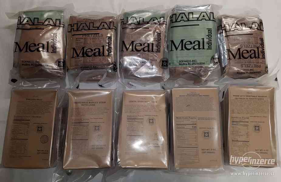 US Army MRE Halal menu, potravinové dávky, KDčko - foto 1