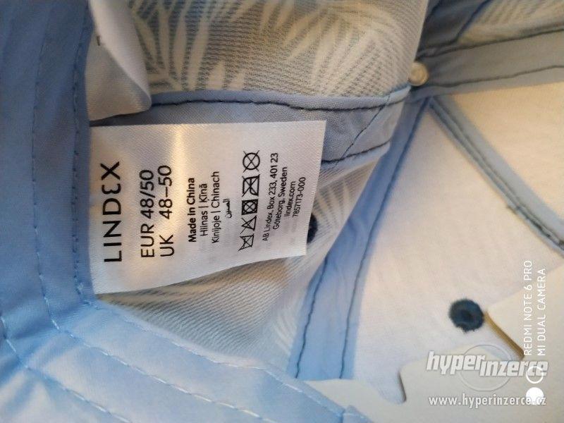 LINDEX čepice s rovným kšiltem - modrá vel. 48/50 - foto 7