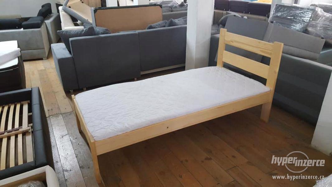 Jednolůžková postel Vectra s matrací - foto 2