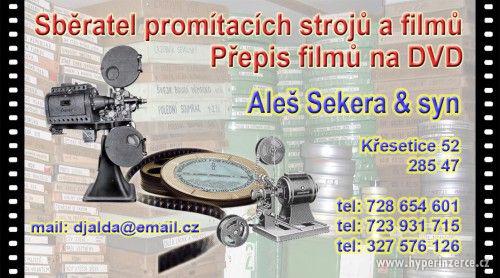 Přepis 8 mm, 16 mm a 35 mm filmů na Dvd za 6 kč za minutu