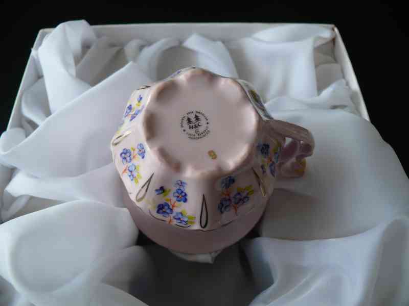 Růžový porcelán H&C – Šálek a podšálek - foto 5