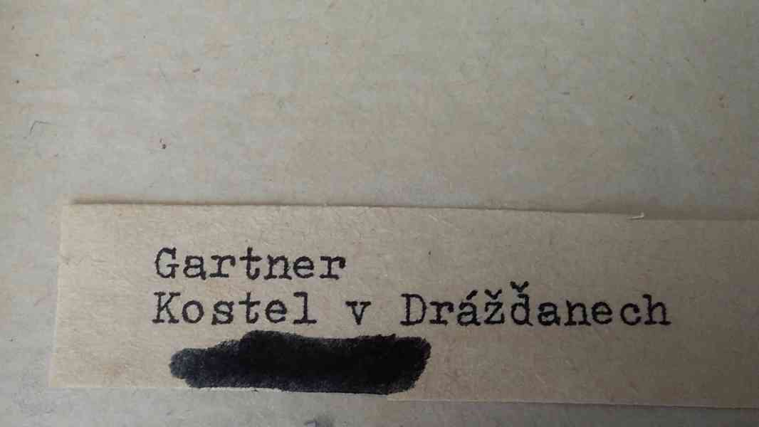 Reprod. obrazu "Kostel v Drážďanech - malíř Heinrich Gartner - foto 6