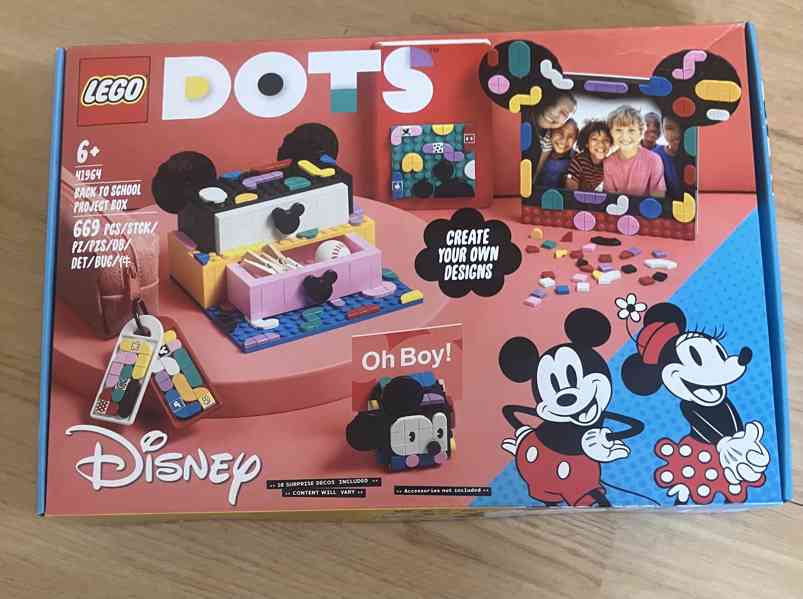 Lego Dots 41694 Školní boxík Myšák Mickey a Myška Minnie - foto 1