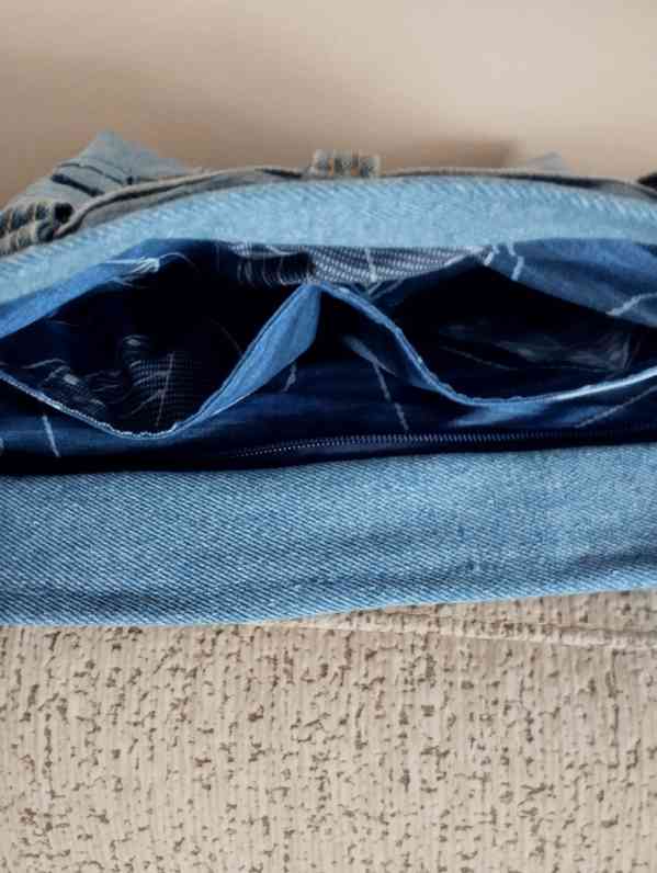 Recy džínová taška přes rameno pánská - foto 4