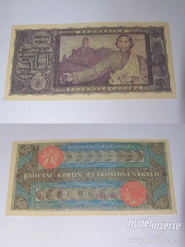 oboustranná  kopie nevydaných bankovek ČSR , ČSSR ,RU - foto 7