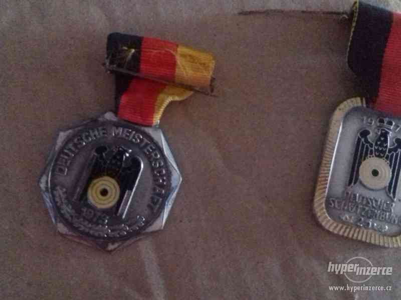 Staré německé medaile z mistrovství ve střelbě - foto 1