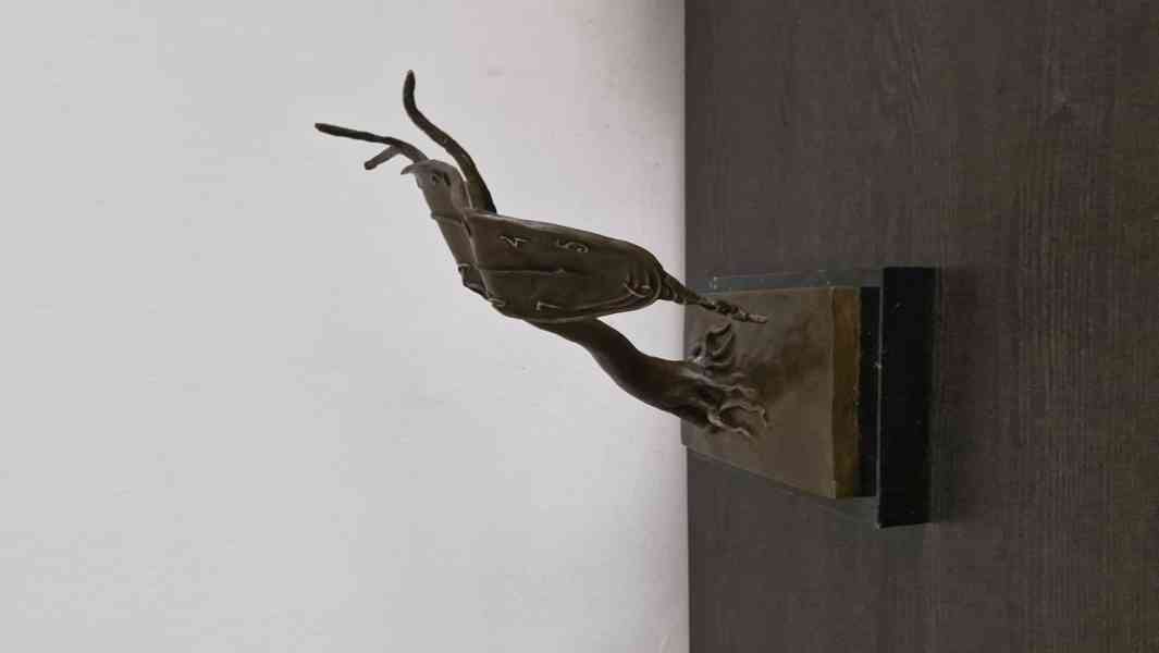 Dali - Tekoucí hodiny  - bronz - foto 5