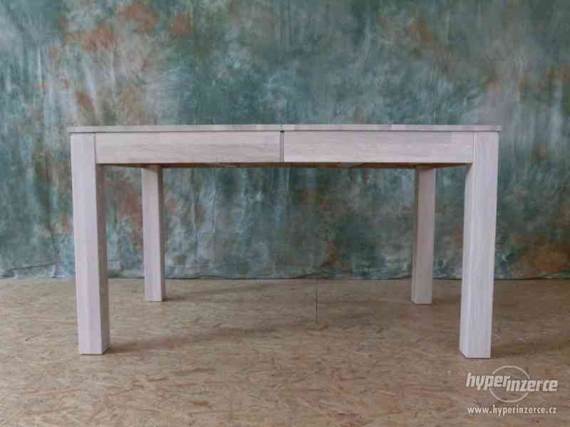 Dubový jídelní rozkládací stůl 140x80cm - foto 2