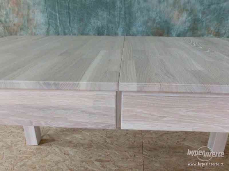 Dubový jídelní rozkládací stůl 140x80cm - foto 6