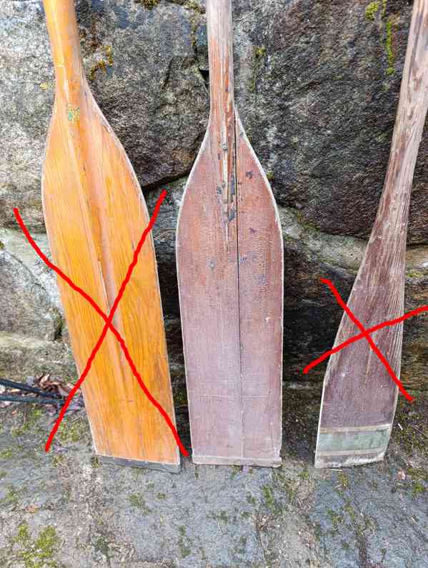 Historické kanoistické pádlo - foto 2